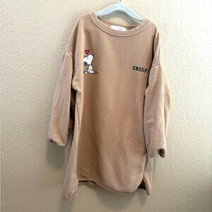 Zara Peanuts Snoopy sweatshirt tunic